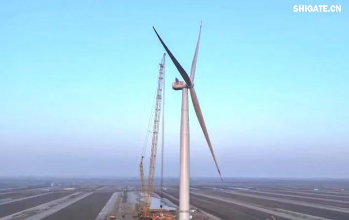 1月11日,更大功率等級的漂浮式風電機組——中國中車“啟航號”在山東東營風電裝備測試認證創(chuàng)新基地吊裝成功,標志著我國在海上超大型風機的探索邁出重要一步。該項目風電機組的配套塔筒是全球直徑更大、重量更重的塔筒型號,所用鋼板由河鋼集團舞鋼公司獨家提供。 1月11日,更大功率等級的漂浮式風電機組——中國中車“啟航號”在山東東營風電裝備測試認證創(chuàng)新基地吊裝成功,標志著我國在海上超大型風機的探索邁出重要一步。該項目風電機組的配套塔筒是全球直徑更大、重量更重的塔筒型號,所用鋼板由河鋼集團舞鋼公司獨家提供。