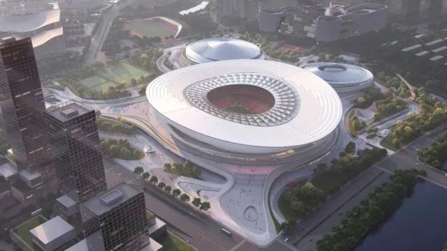 日前，浙江省“千項(xiàng)萬(wàn)億”重大項(xiàng)目——杭州國(guó)際體育中心項(xiàng)目又有了新的進(jìn)展，整個(gè)足球場(chǎng)的輪廓已經(jīng)初見雛形，游泳館及體育館建設(shè)已完成總工程量的11%以上。據(jù)悉，該項(xiàng)目關(guān)鍵部位建設(shè)所需的特殊鋼板，均由河鋼集團(tuán)舞鋼公司獨(dú)家供應(yīng)。舞鋼鋼板的卓越性能以及舞鋼公司在鋼材制造領(lǐng)域的領(lǐng)先地位和技術(shù)實(shí)力再次得到彰顯。